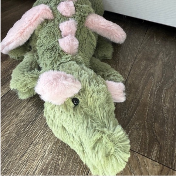 Jellycat 66cm large EXCLUSIVE Malachy Dragon Green and Pink with tags - Picture 2 of 5